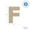 Wooden Letter F 12 inch or 8 inch, Unfinished Large Wood Letters for Crafts | Woodpeckers